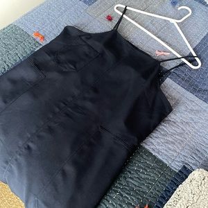 NWT Navy Monki Tank Dress with fun large pockets sz L